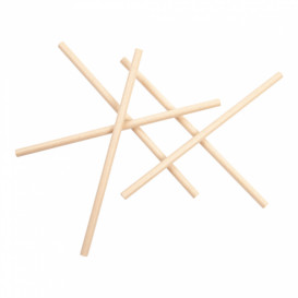 Palhinha Direita Papel Kraft Granizado Ø8mm 21cm (3000 Uds)