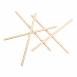 Palhinha Direita Papel Kraft Granizado Ø8mm 21cm (250 Uds)