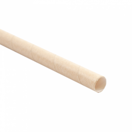 Palhinha Direita Papel Kraft Granizado Ø8mm 14cm (6000 Uds)