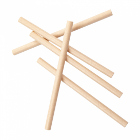 Palhinha Direita Papel Kraft Granizado Ø8mm 14cm (250 Uds)
