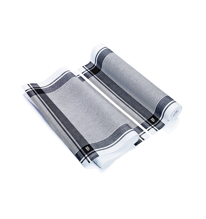 Pano em Rolo "Roll Drap" Vintage Preto 40x64cm P64cm (200 Uds) Pano em Rolo "Roll Drap" Vintage Preto 40x64cm P64cm (200 Uds)