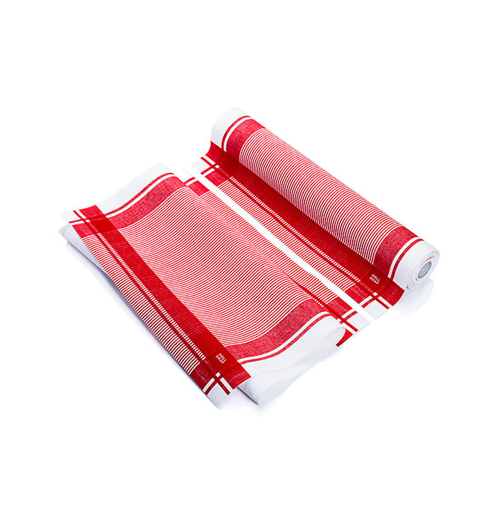 Pano em Rolo "Roll Drap" Vintage Vermelho 40x64cm P64cm (200 Uds) Pano em Rolo "Roll Drap" Vintage Vermelho 40x64cm P64cm (200 Uds)