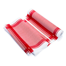 Pano em Rolo "Roll Drap" Vintage Vermelho 40x64cm P64cm (10 Uds)