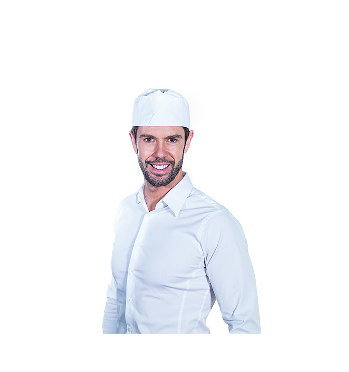 Touca Cozinheiro Rede Algodão Branco (25 Uds) Touca Cozinheiro Rede Algodão Branco (25 Uds)