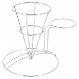 Cesta Apresentaçao de Aço com Recipiente Ø83x127mm (1 Ud)