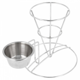 Cesta Apresentaçao de Aço com Recipiente Ø83x127mm (1 Ud)