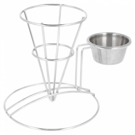 Cesta Apresentaçao de Aço com Recipiente Ø83x127mm (12 Uds)