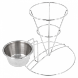 Cesta Apresentaçao de Aço com Recipiente Ø83x127mm (12 Uds)