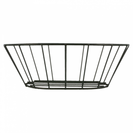 Cesta Oval en Aço Preto 216x140x76mm (1 Ud)