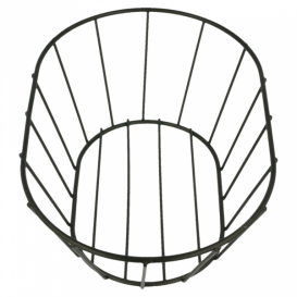 Cesta Oval en Aço Preto 216x140x76mm (1 Ud)