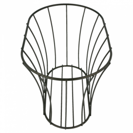 Cesta Oval en Aço Preto 210x127x127mm (12 Uds)