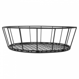 Cesta Redonda en Aço Nero Ø241x70mm (1 Ud)