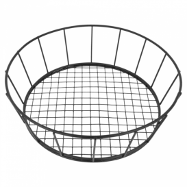Cesta Redonda en Aço Nero Ø241x70mm (1 Ud)