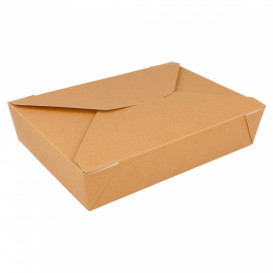 Caixa Cartão TakeAway Kraft 19,7x14x4,6cm 1470ml (200 Uds)