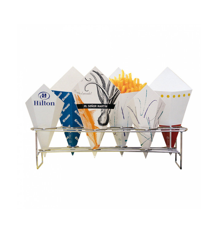 Cesta Apresentaçao de Aço 6C 45x14x10,8cm (16 Uds) Cesta Apresentaçao de Aço 6C 45x14x10,8cm (16 Uds)