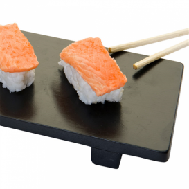 Bandeja de Bambu Preta 50x23x2,5cm (1 Uds)