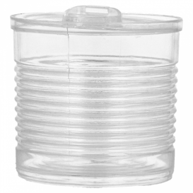 Lata de conserva Plastico Trans. 60ml Ø5,1x4,8cm (25 Uds)