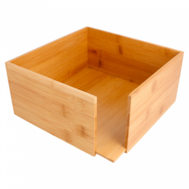 Porta-Guardanapos de Bambu 21x21x10cm (1 Ud)