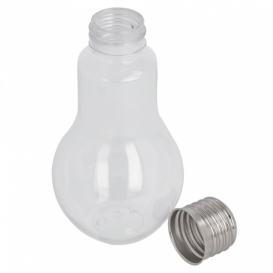 Garrafa Lâmpada Transparente PET 100ml (25 Uds)