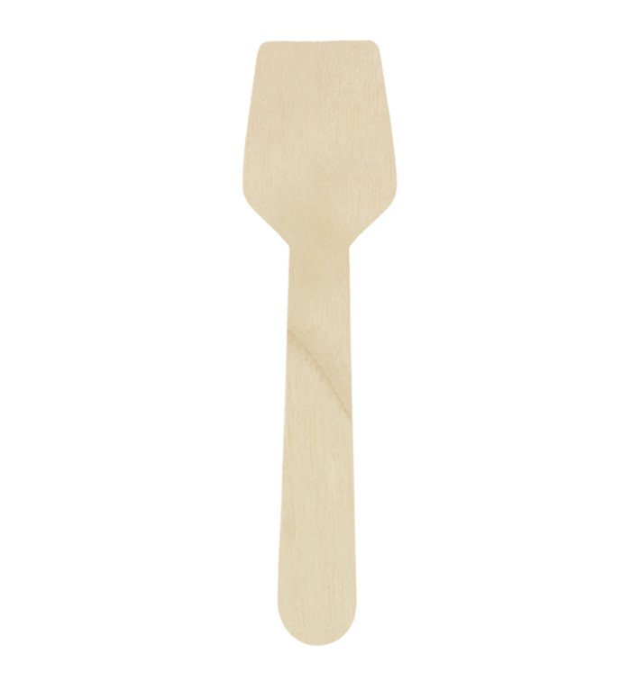 Colher de Madeira para Gelados 95mm (100 Unidades) Colher de Madeira para Gelados 95mm (100 Unidades)