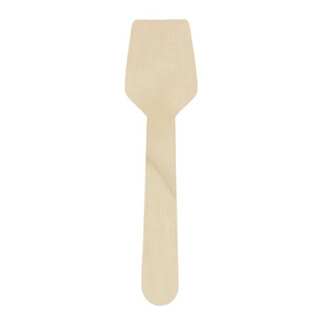 Colher de Madeira para Gelados 9,5cm (100 Uds)