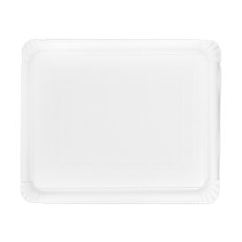 Bandeja de Cartão Rectangular Branca 31x38 cm (50 Uds)