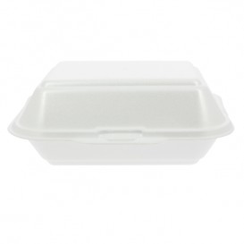 Embalagem Foam LunchBox Branco 185x155x70mm (500 Uds)
