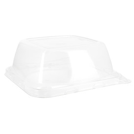 Tampa PET para Embalagem Cana-de-açúcar 13x13x5cm (50 Uds)