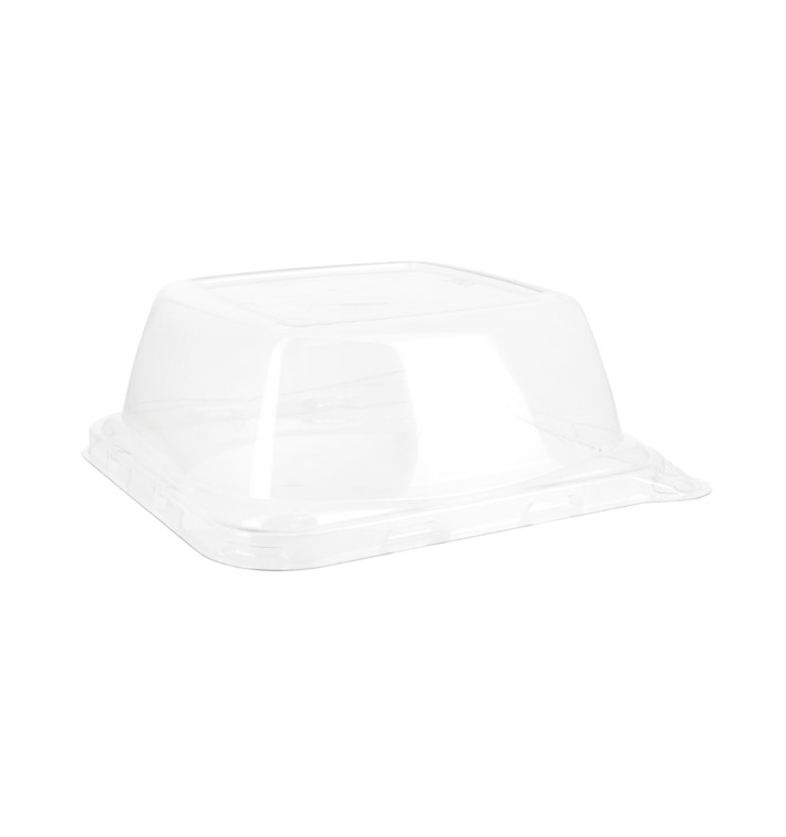 Tampa PET para Embalagem Cana-de-açúcar 14x14x5,5cm (300 Uds) Tampa PET para Embalagem Cana-de-açúcar 14x14x5,5cm (300 Uds)