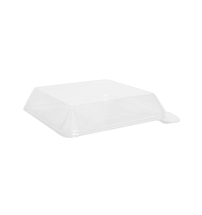 Tampa Plastico PET Transparente 14,1x14,1cm (500 Uds) Tampa Plastico PET Transparente 14,1x14,1cm (500 Uds)