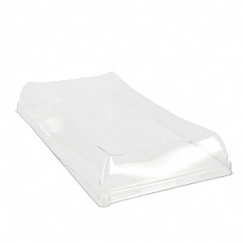 Tampa Plastico Trasp. Bandeja 12x22cm (50 Uds)