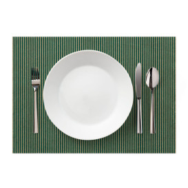 Toalhete Individual "Day Drap" Linhas Verde 32x45cm (72 Uds)
