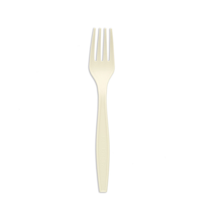 Garfo em Amido de Milho CPLA Branco 17,5cm (50 Uds) Garfo em Amido de Milho CPLA Branco 17,5cm (50 Uds)