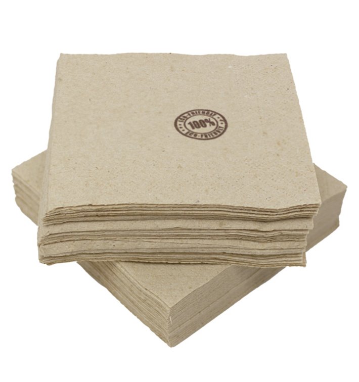 Guardanapos Papel Eco "Recycled" 20x20cm (100 Uds) Guardanapos Papel Eco "Recycled" 20x20cm (100 Uds)