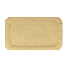 Bandeja de Cartão Rectangular Kraft 10x16 cm (100 Uds)