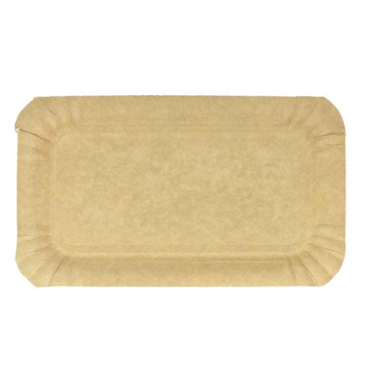 Bandeja de Cartão Rectangular Kraft 10x16 cm (100 Uds) Bandeja de Cartão Rectangular Kraft 10x16 cm (100 Uds)