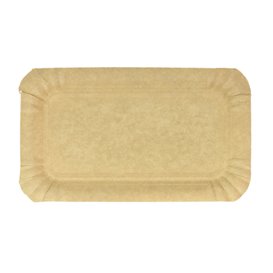 Bandeja de Cartão Rectangular Kraft 10x16 cm (3000 Uds)