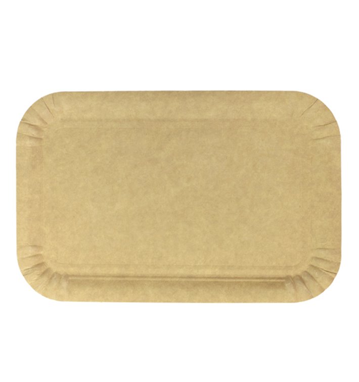 Bandeja de Cartão Rectangular Kraft 12x19 cm (100 Uds) Bandeja de Cartão Rectangular Kraft 12x19 cm (100 Uds)