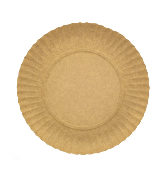 Prato de Cartão Redondo Kraft 250 mm 255g/m2 (100 Uds) Prato de Cartão Redondo Kraft 250 mm 255g/m2 (100 Uds)