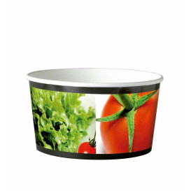 Saladeira Cartolina Redondo Pequeña 635ml (45 Uds)