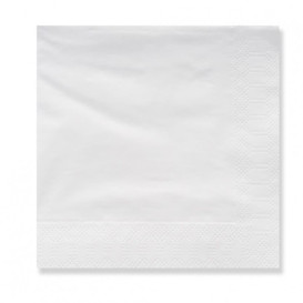 Guardanapos Papel Branco 20x20cm 3 Folhas (100 Uds)