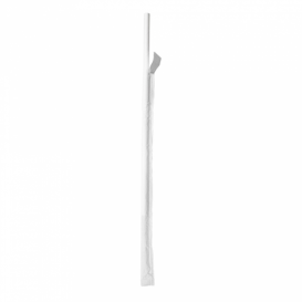Palhinha Direita Papel Branco Embalada Ø6mm 19,7cm (3000 Uds)