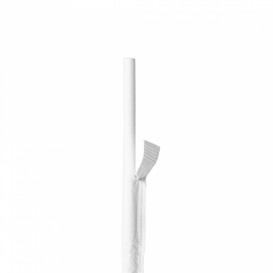Palhinha Direita Papel Branco Embalada Ø6mm 19,7cm (500 Uds)