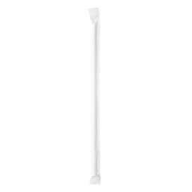 Palhinha Direita Papel Branco Embalada Ø6mm 19,7cm (500 Uds)