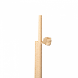 Palhinha Direita Embalada Papel Kraft Ø6mm 20cm (100 Uds)