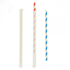 Palhinha Flexíve Papel Embalada Sortido Ø6mm 230mm (6000 Uds)