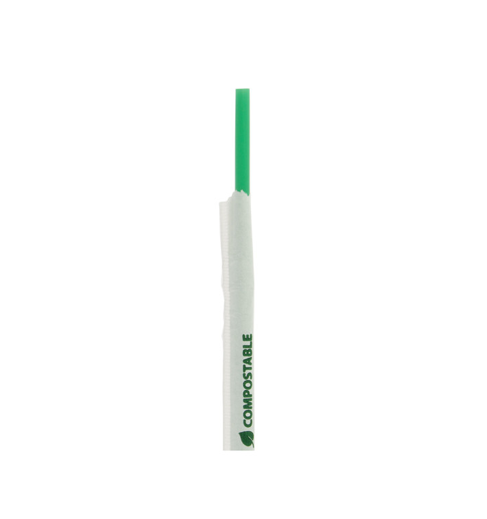 Palhina Flexíve Embalada PLA Verde Ø6mm 24cm (400 Uds) Palhina Flexíve Embalada PLA Verde Ø6mm 24cm (400 Uds)