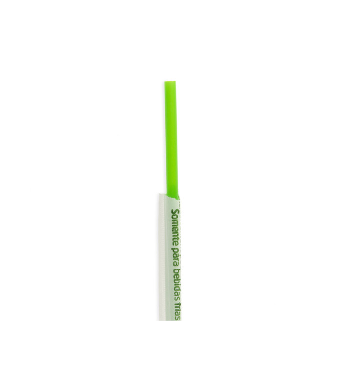 Palhinha Direita Embalada PLA Verde Ø6mm 20cm (6500 Uds) Palhinha Direita Embalada PLA Verde Ø6mm 20cm (6500 Uds)