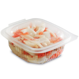 Embalagem Bisagra PP Transparente 375ml 123x114mm (50 Uds)