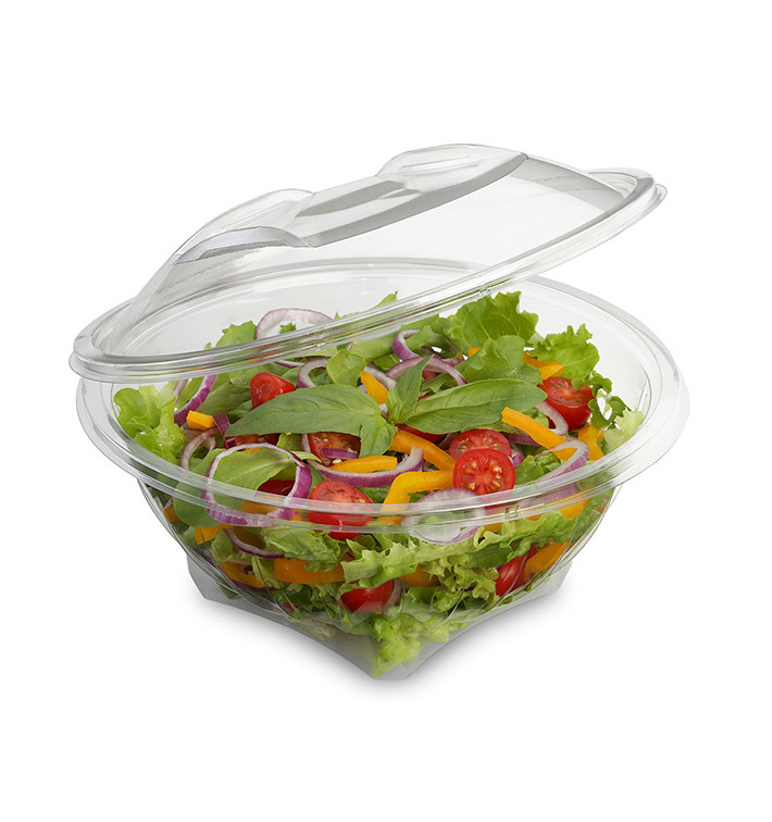 Tigela Redonda Bisagra APET Transparente 600ml Ø175mm (230 Uds) Tigela Redonda Bisagra APET Transparente 600ml Ø175mm (230 Uds)